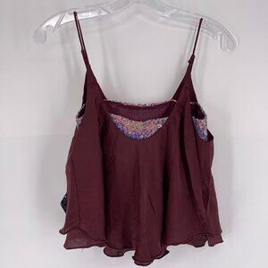 Free People Turn It On Cami Sequin Vetiver Bloom
